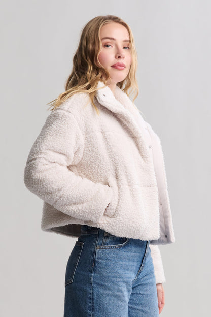 Brushed CozyChic® Puffer Jacket - Sand Dune