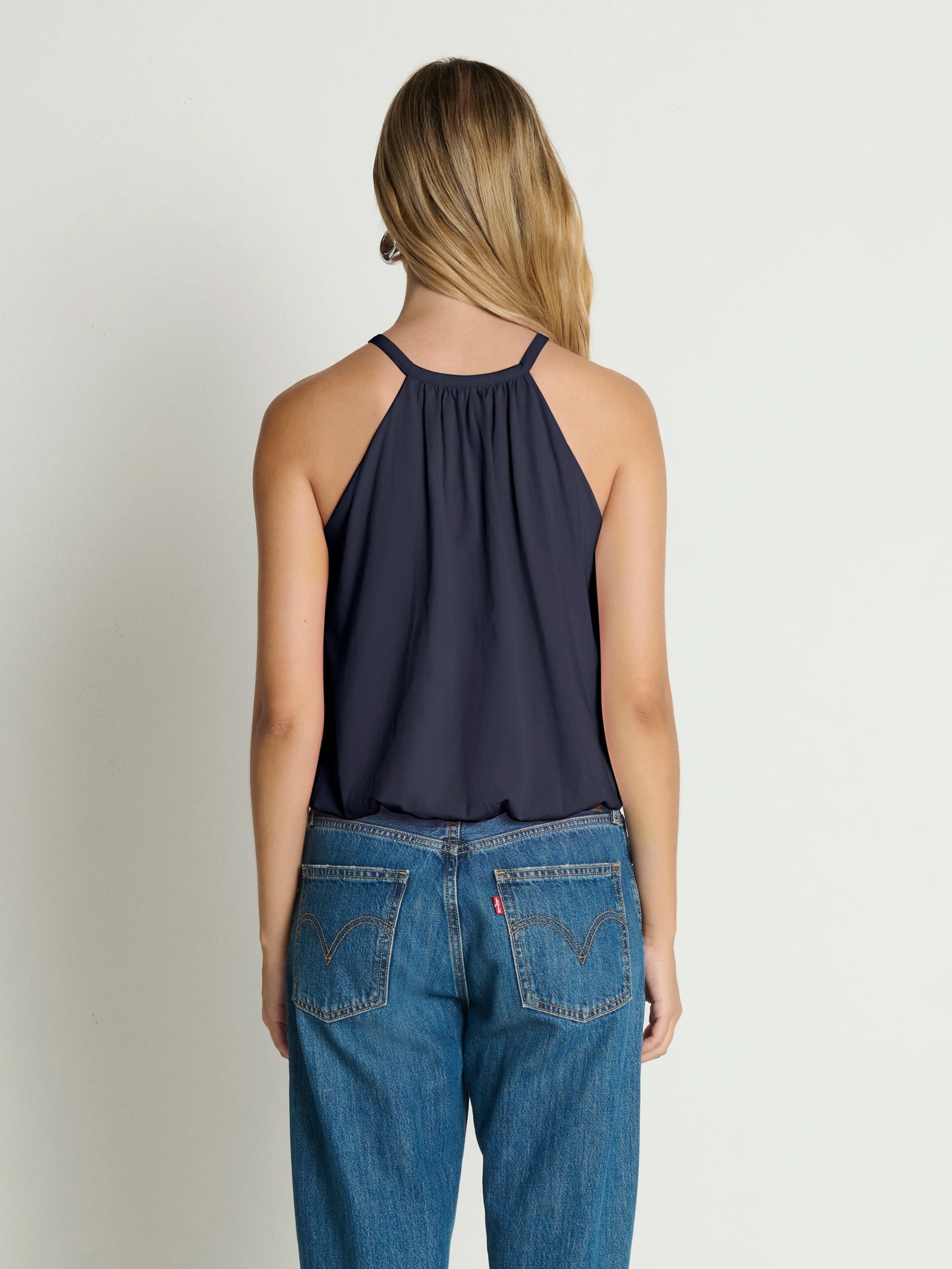 Bell Bubble Top - Navy Night Sky