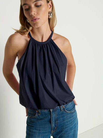 Bell Bubble Top - Navy Night Sky