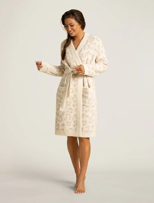 Barefoot Dreams - CozyChic® Women's Barefoot In The Wild® Robe - Cream/Stone