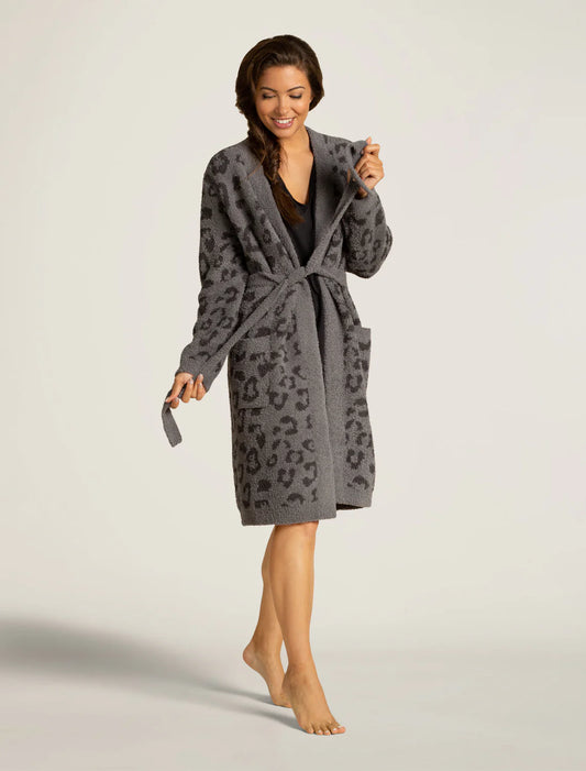 Barefoot Dreams - CozyChic® Women's Barefoot In The Wild® Robe - Graphite/Carbon