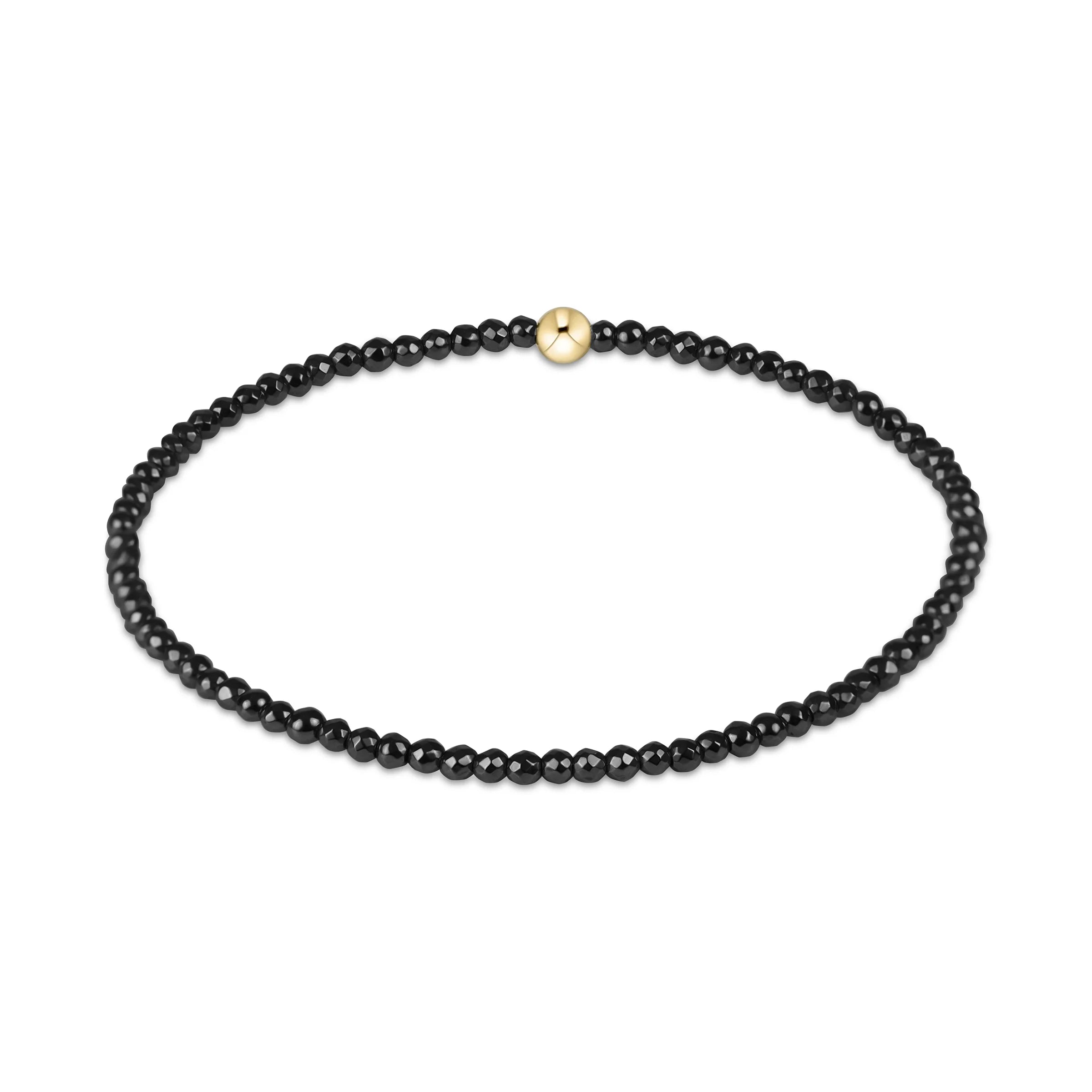 Faceted Hematite 2mm Bead Bracelet - Spinout