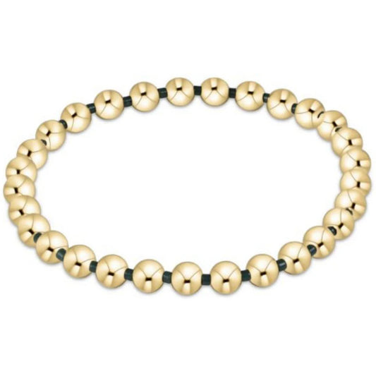Gameday Hope Grateful 5MM Bead Bracelet - Dark Green