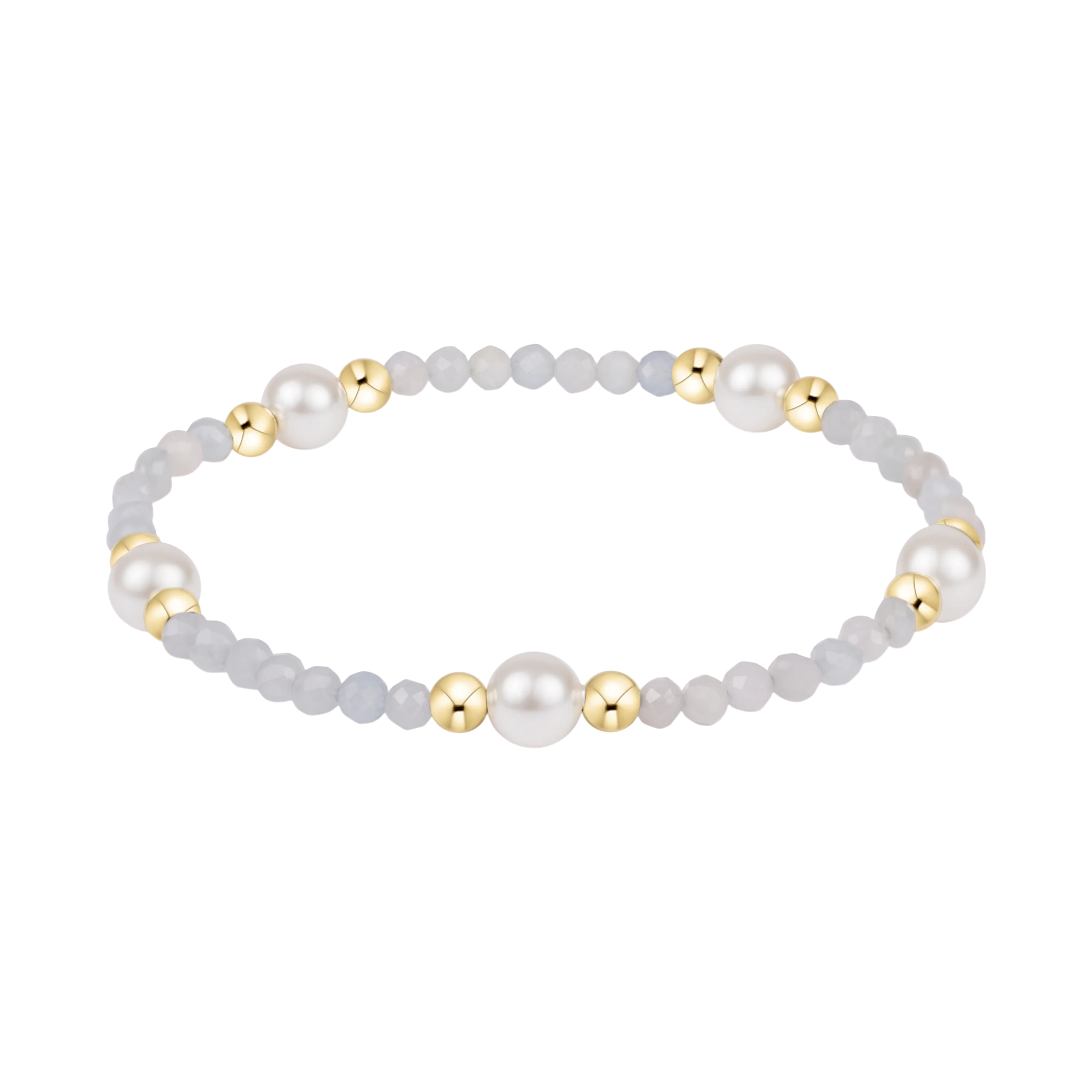Purpose Pearl 6mm Gem Bracelet - Aquamarine