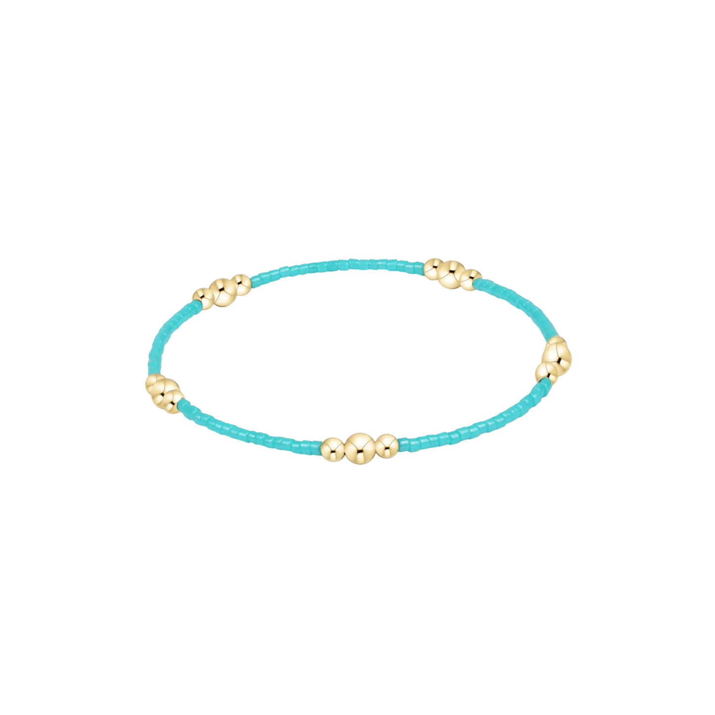 Hope Purpose Gold Bracelet - Turquoise