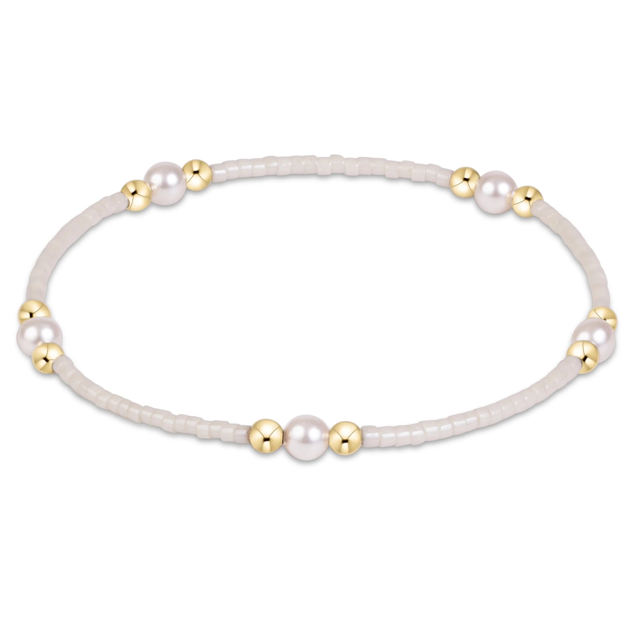 Hope Purpose Pearl Bracelet - Milkshake