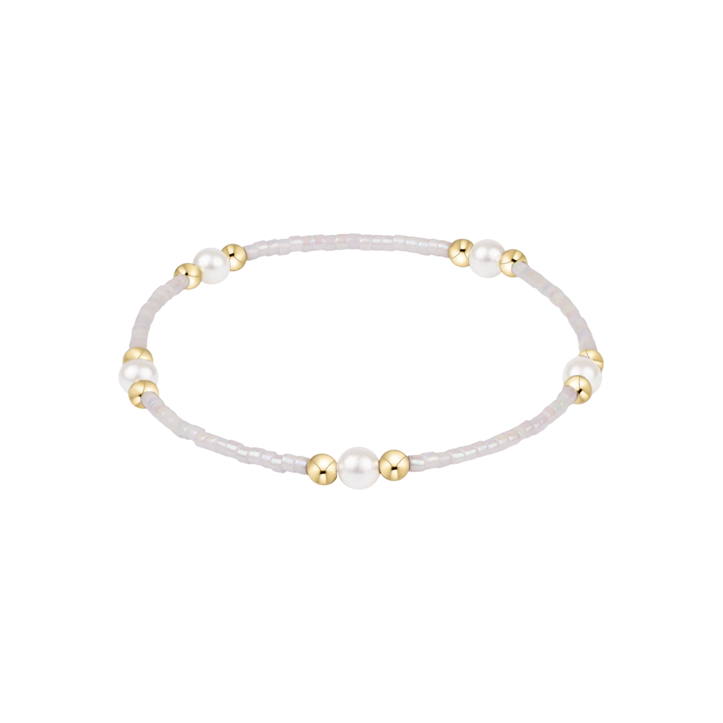 Hope Purpose Pearl Bracelet - Silky White