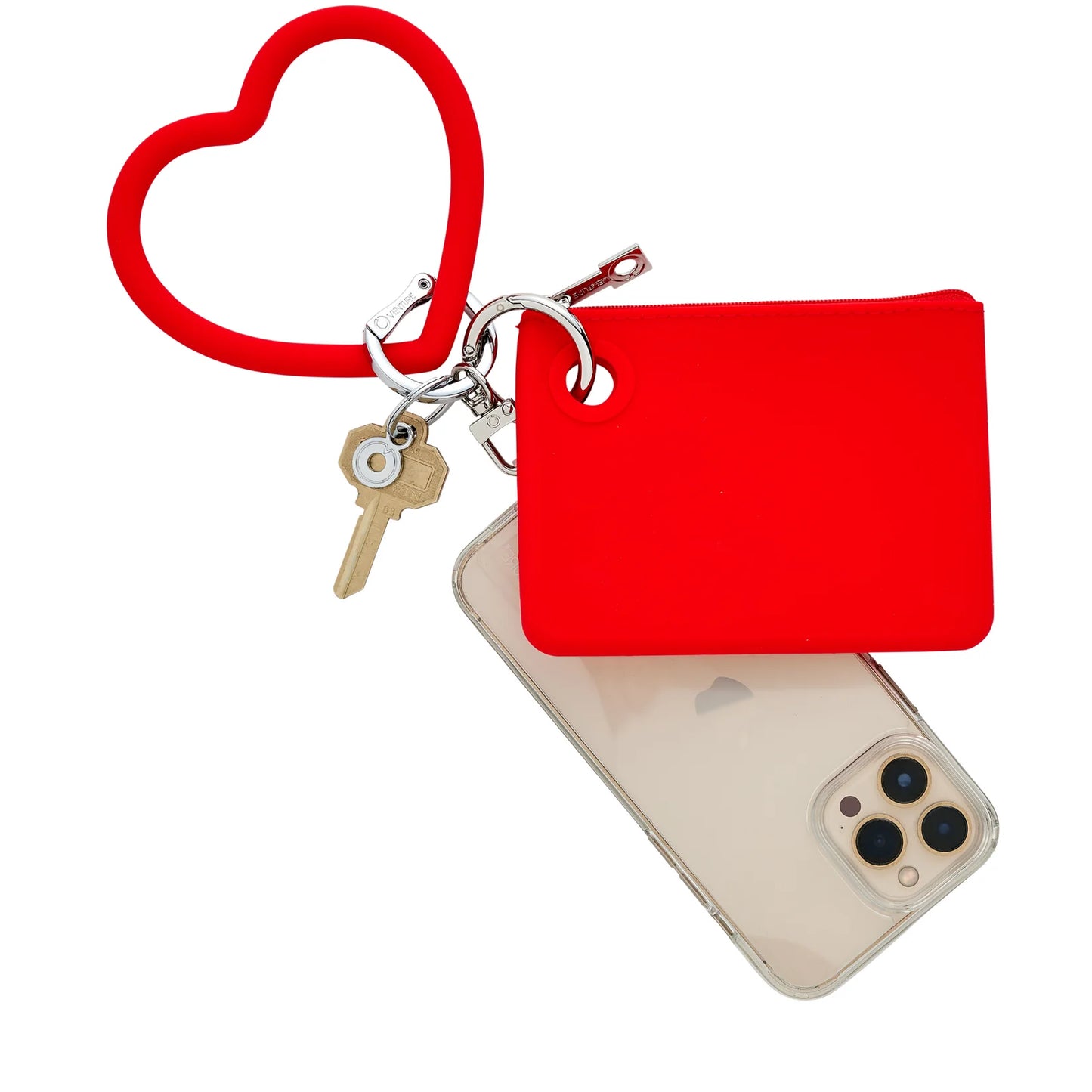 Silicone Heart Keychain - Cherry on Top