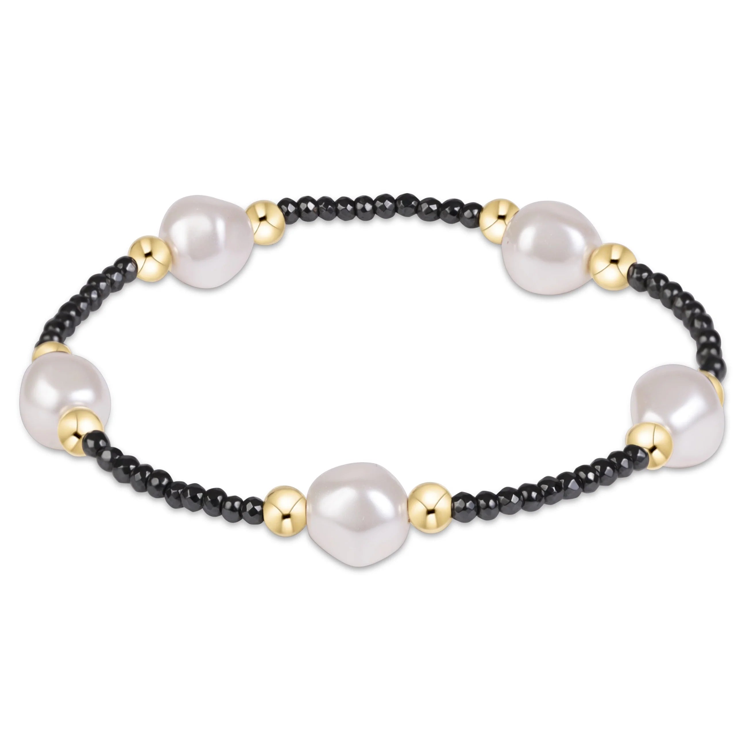 Extends - Purpose Admire Pearl 8mm Faceted Hematite Bracelet