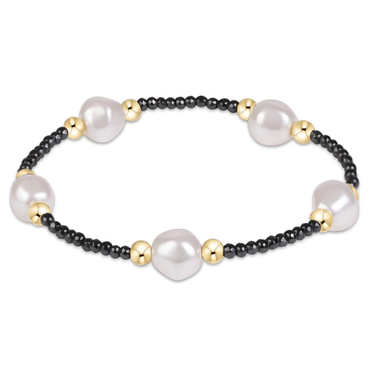 Extends - Purpose Admire Pearl 8mm Faceted Hematite Bracelet