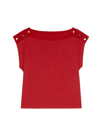 Brooks Boatneck Top - Rio Red