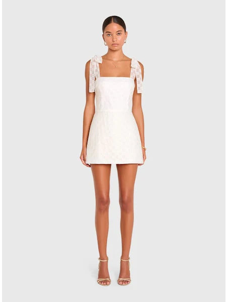 Keenan Skort Romper - White - Spinout