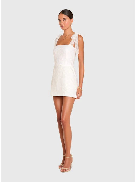 Keenan Skort Romper - White - Spinout