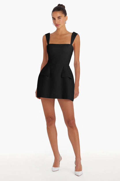 Amanda Uprichard - Bethany Skort Romper - Black