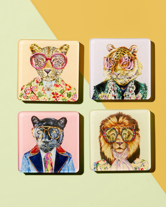 BIG CATS | SET OF 4 COASTERS