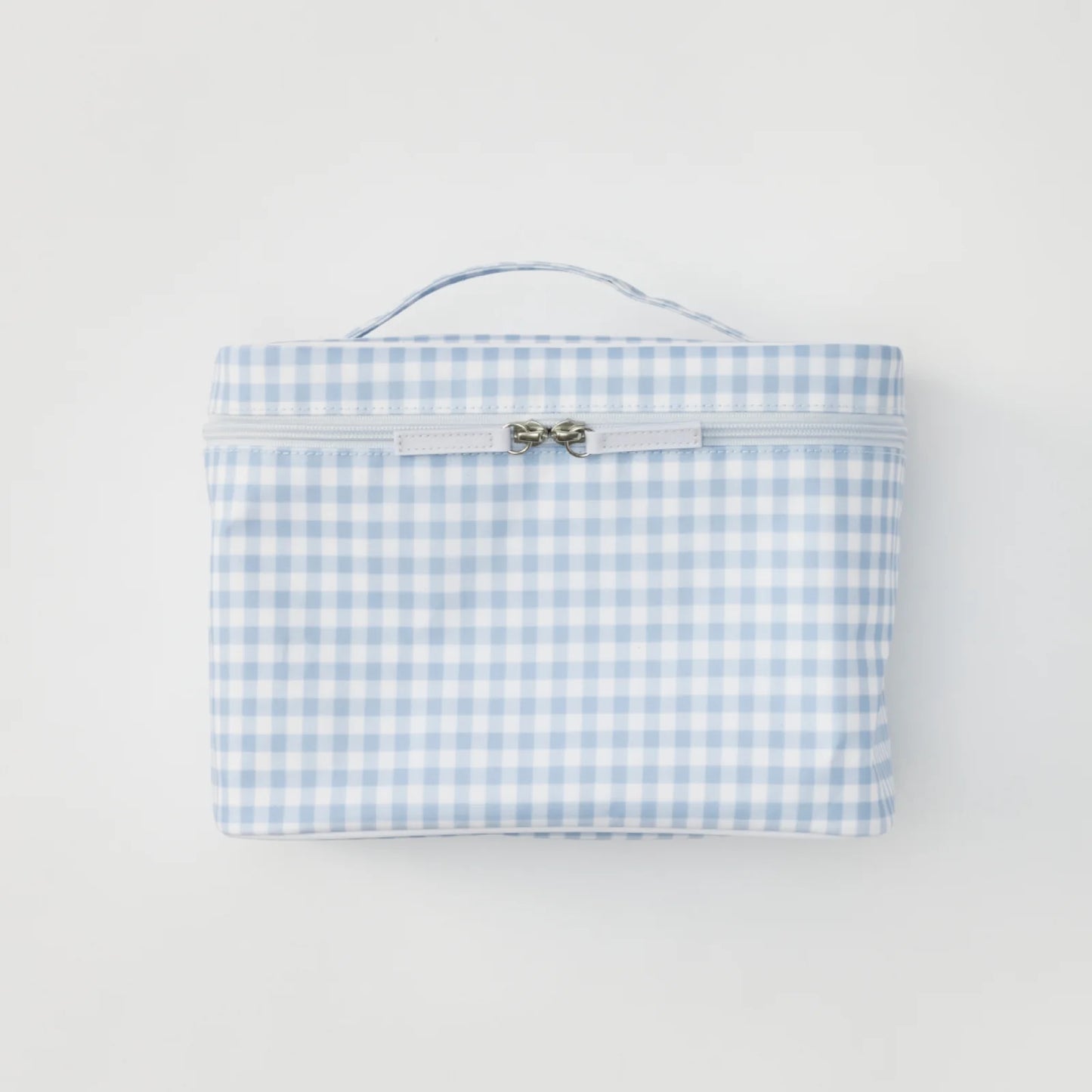 Vanity Case - Light Blue Gingham