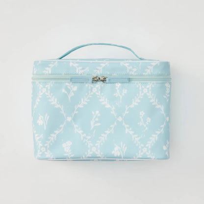 Vanity Case - Blue Trellis