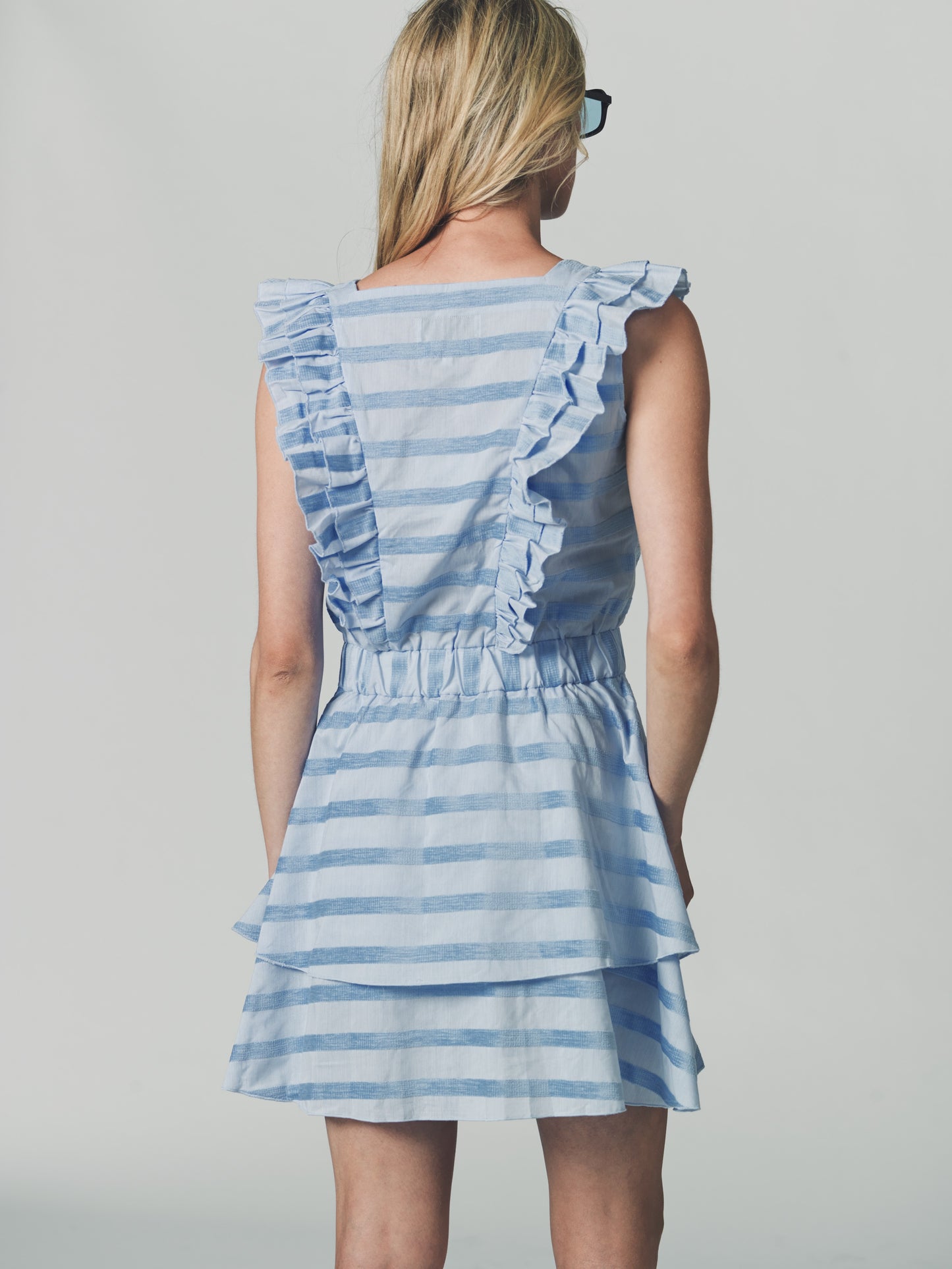 The Shirt - The Stella Dress - Blue/Blue Stripe