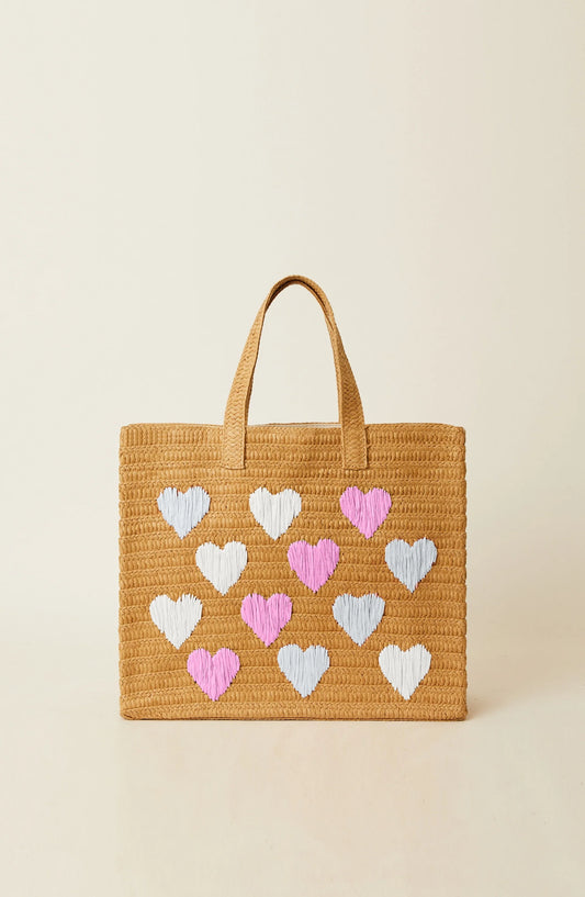 Be Mine Tote - Sand Pastels