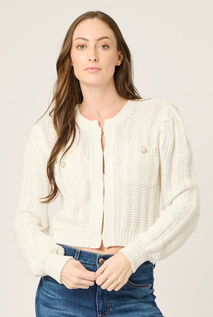 Jade Cardigan - White