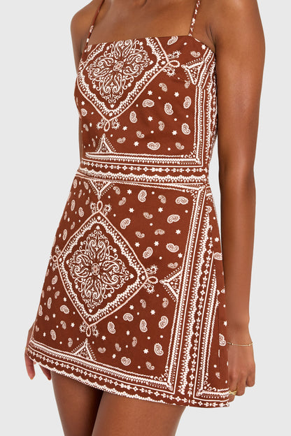 Avani Skort Romper - Montana Print