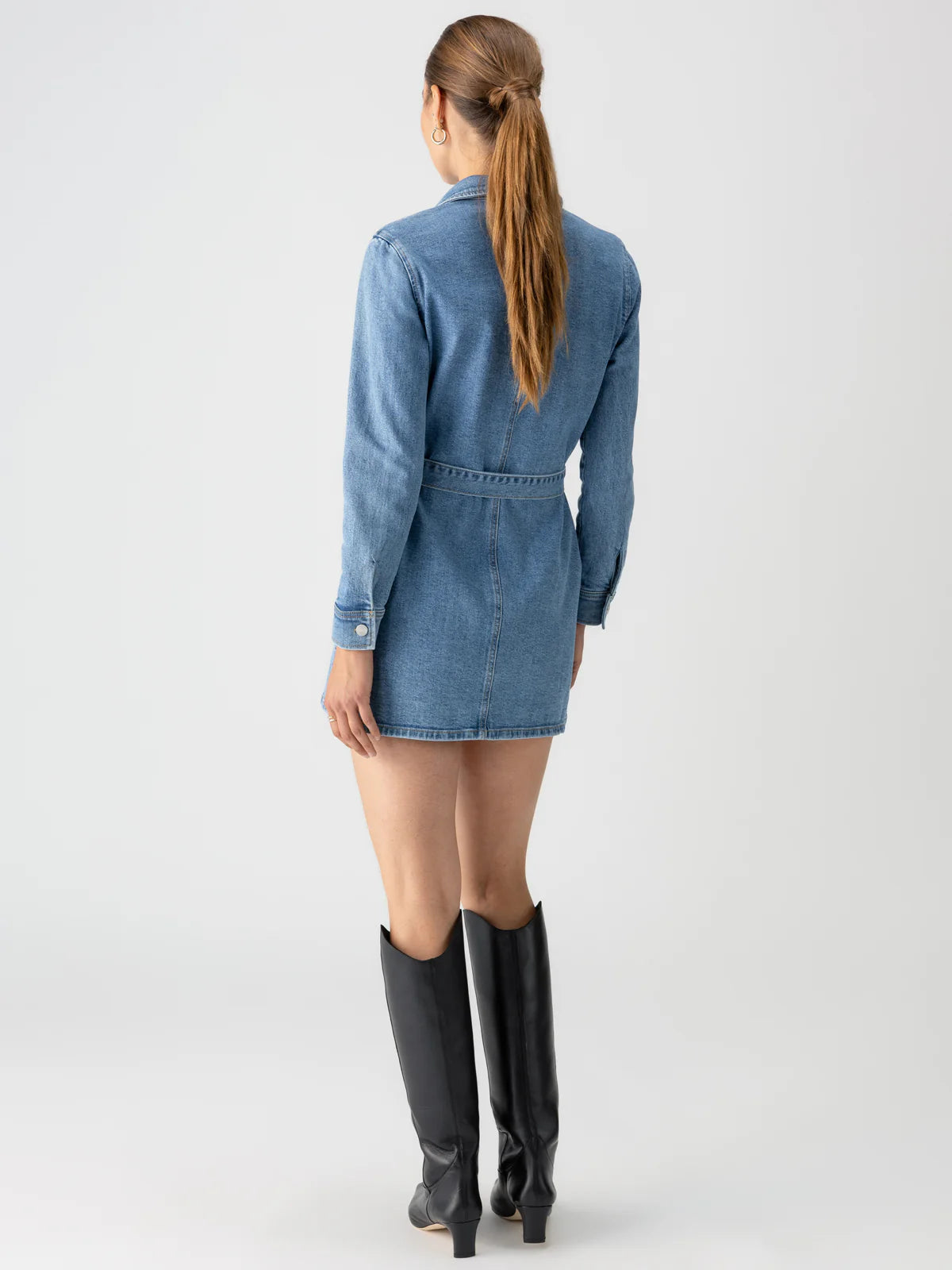 Sanctuary - Denim Utility Shirt Dress Solar Flare