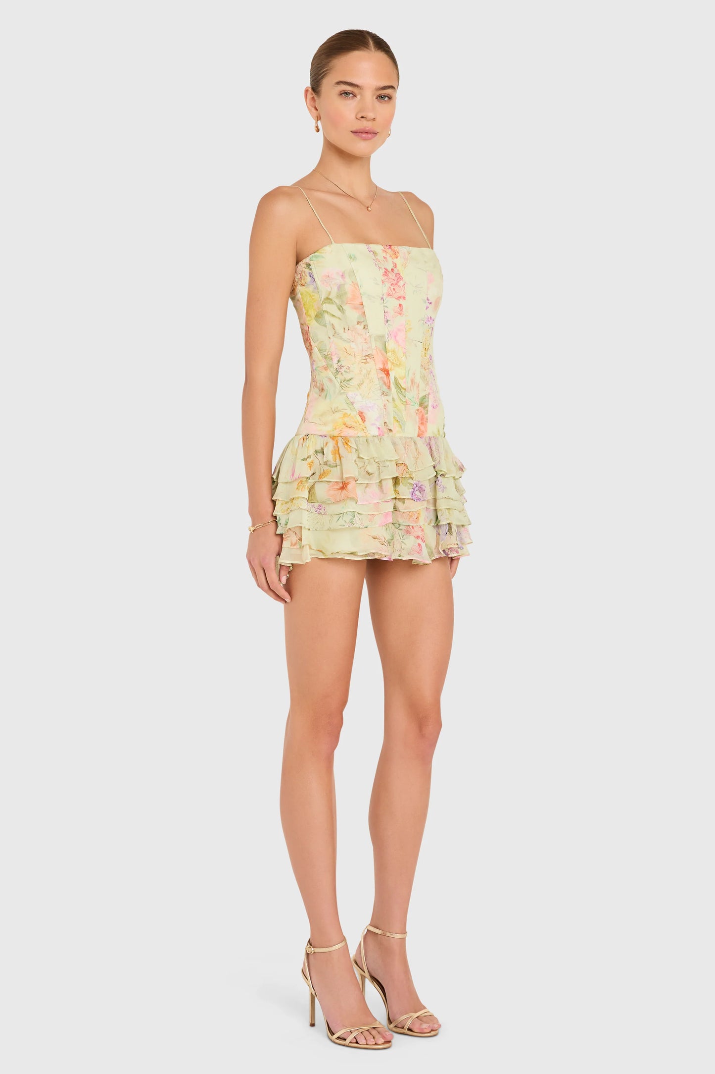 Laureline Romper in Whistledown - Endive Multi