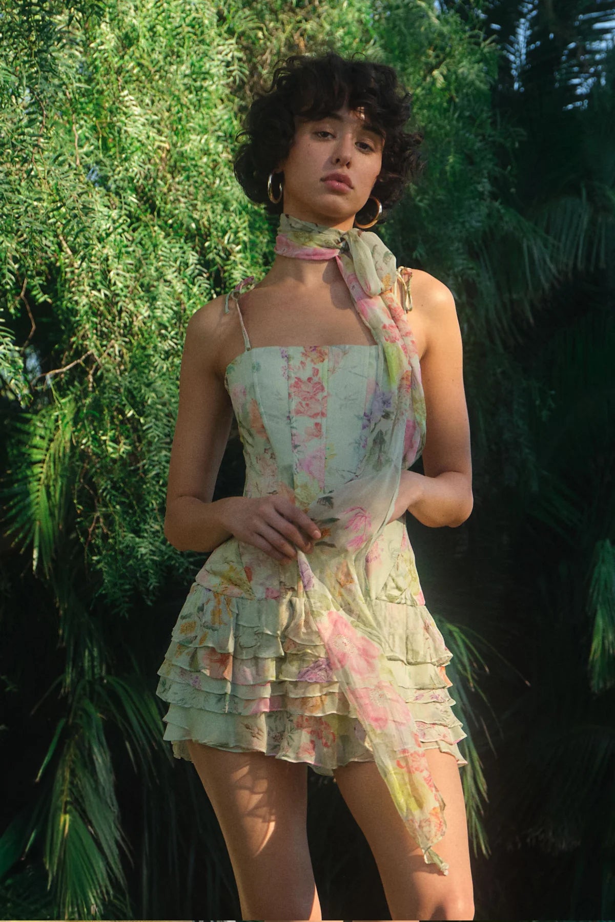 Laureline Romper in Whistledown - Endive Multi