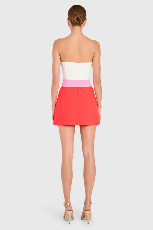 Fae Romper - Ivory Crimson