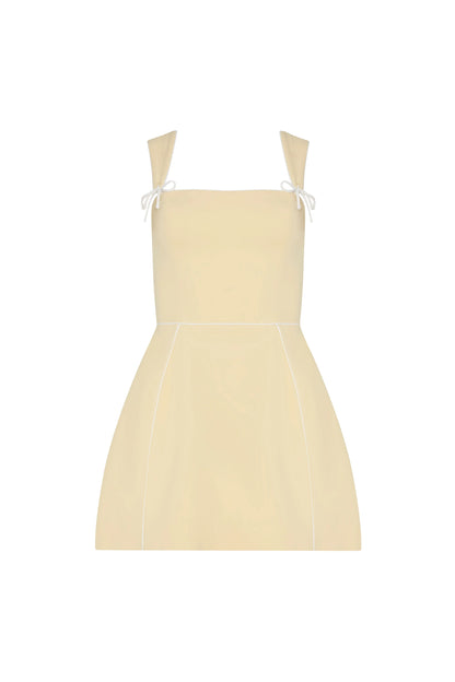 Baylee Romper - Cornsilk/Ivory