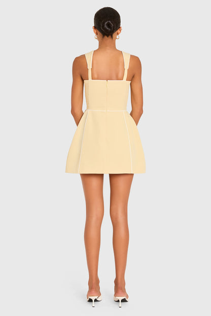 Baylee Romper - Cornsilk/Ivory
