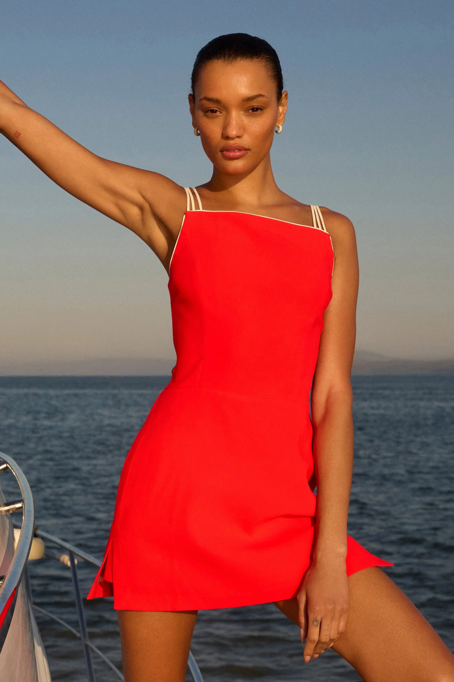 Scout Romper - Crimson Ivory