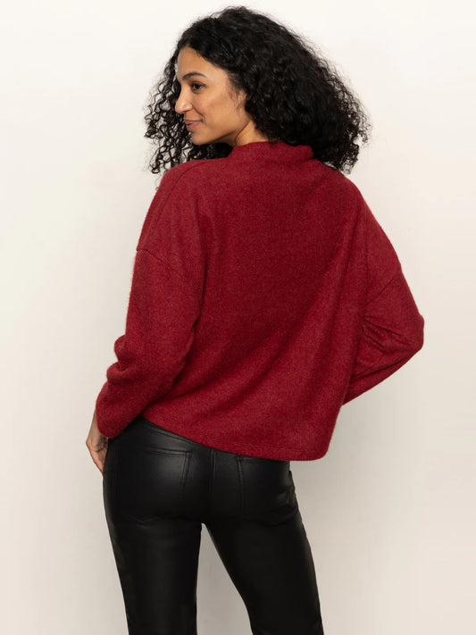 Change of Pace Top - Crimson