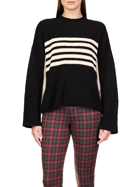 Sanctuary - Striped Ski Sweater - Frosted Chalk Stripe