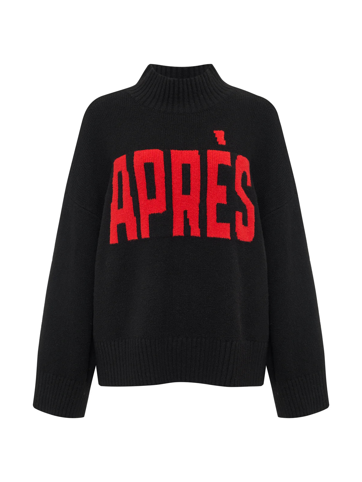 Apres Ski Sweater - Black/Mars Red