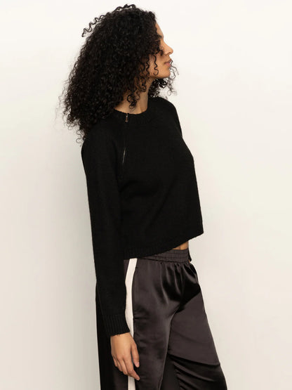 Zip It Sweater - Black