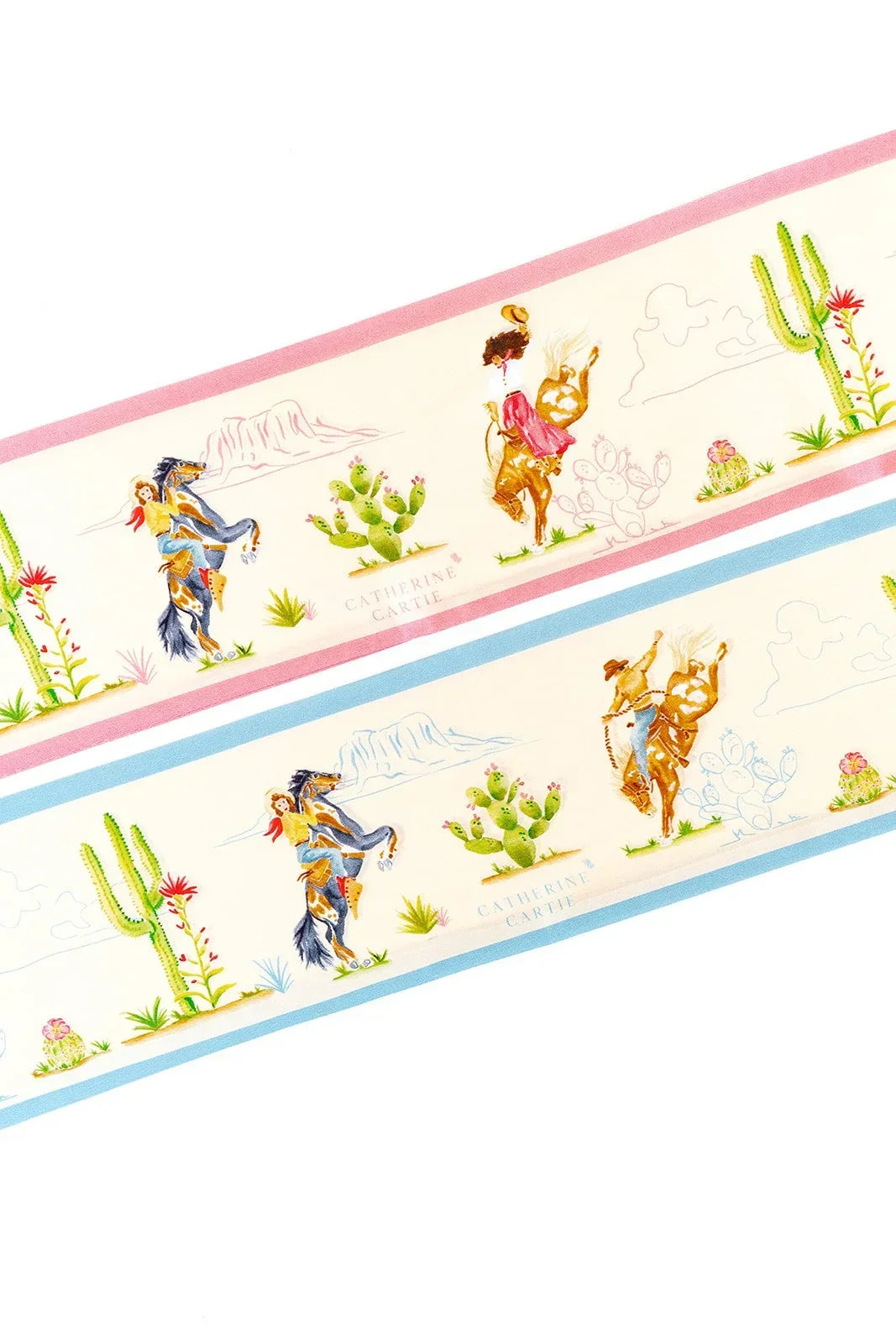 Rodeo Cowgirl Silk Ribbon Scarf