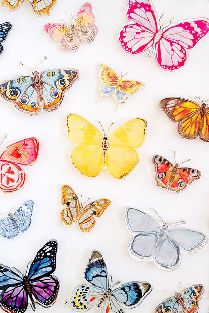 Neutral Butterfly Acrylic Art Block