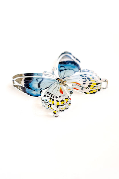 Blue Multi Butterfly Acrylic Art Block