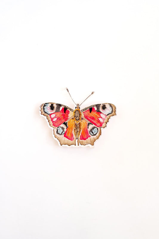 Peacock Butterfly Acrylic Art Block