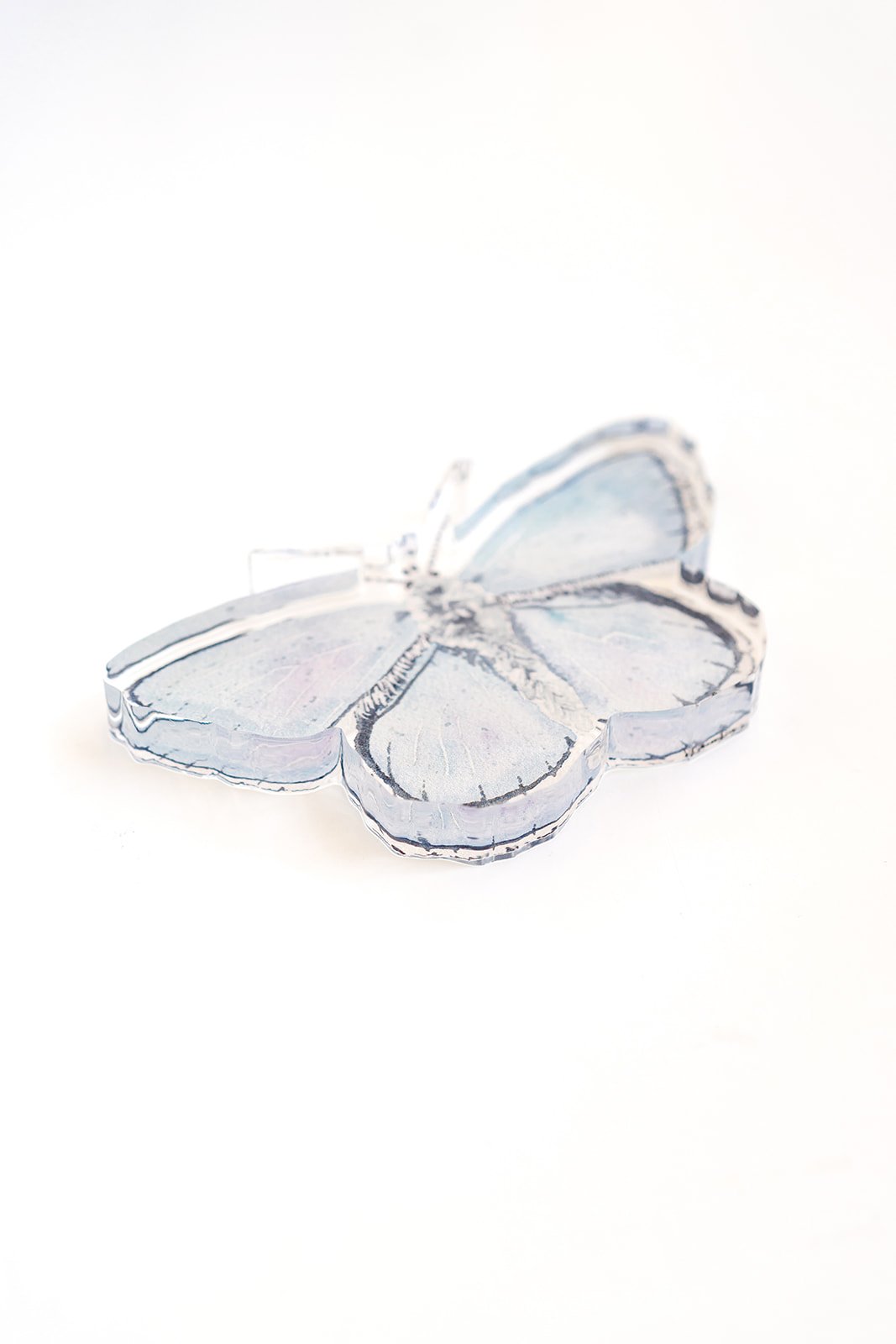 Blue Butterfly Acrylic Art Block