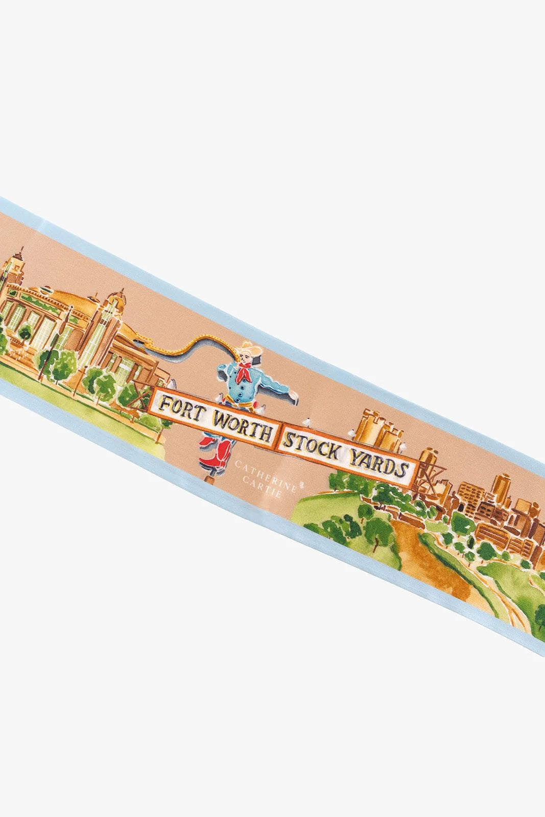Forth Worth Silk Ribbon Scarf