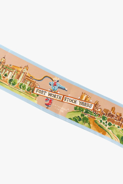 Forth Worth Silk Ribbon Scarf