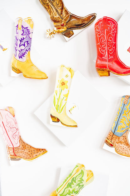 Spur Boot Acrylic Art Block