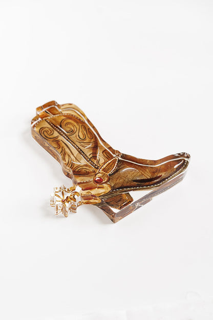 Spur Boot Acrylic Art Block