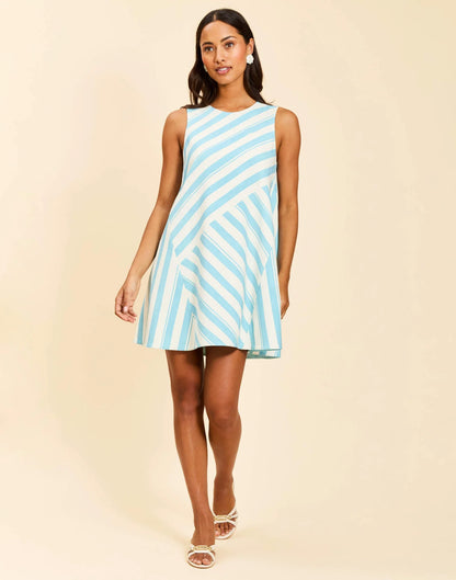 Cecily Sleeveless Convertible™ Mini Dress - Aegan Citrus