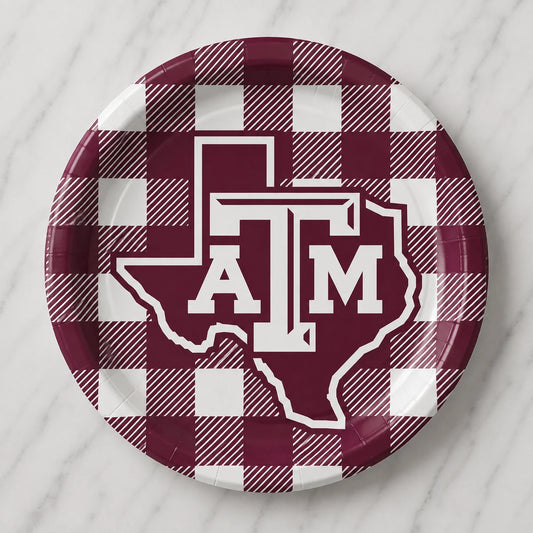 9" Dinner Plates - Texas A&M