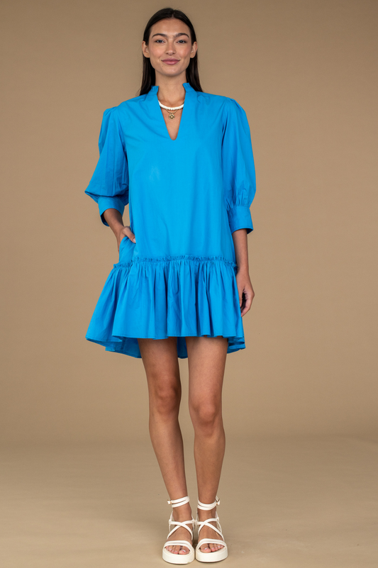 Olivia James - Chloe Dress in Mykonos Blue