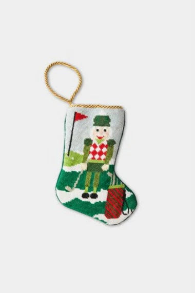 Bauble Stockings - Christmas Birdie Golfing Nutcracker