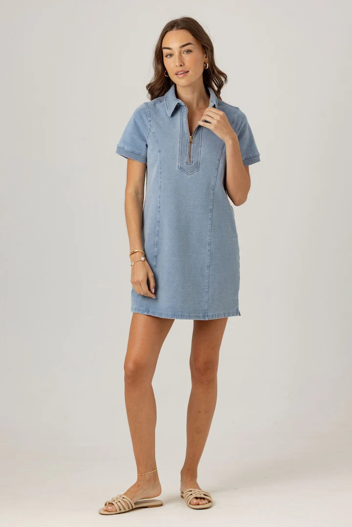 Sundays - Claudine Dress - Light Wash